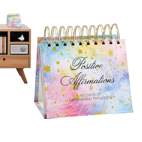 Calendrier de bureau inspirant pour femme avec 365 affirmations