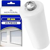 20 Stück Rolladenstopper 40 mm Farbe Weiß die Rolladen Stopper Bestehen aus Haltbarem Kunststoff - MONTERAL