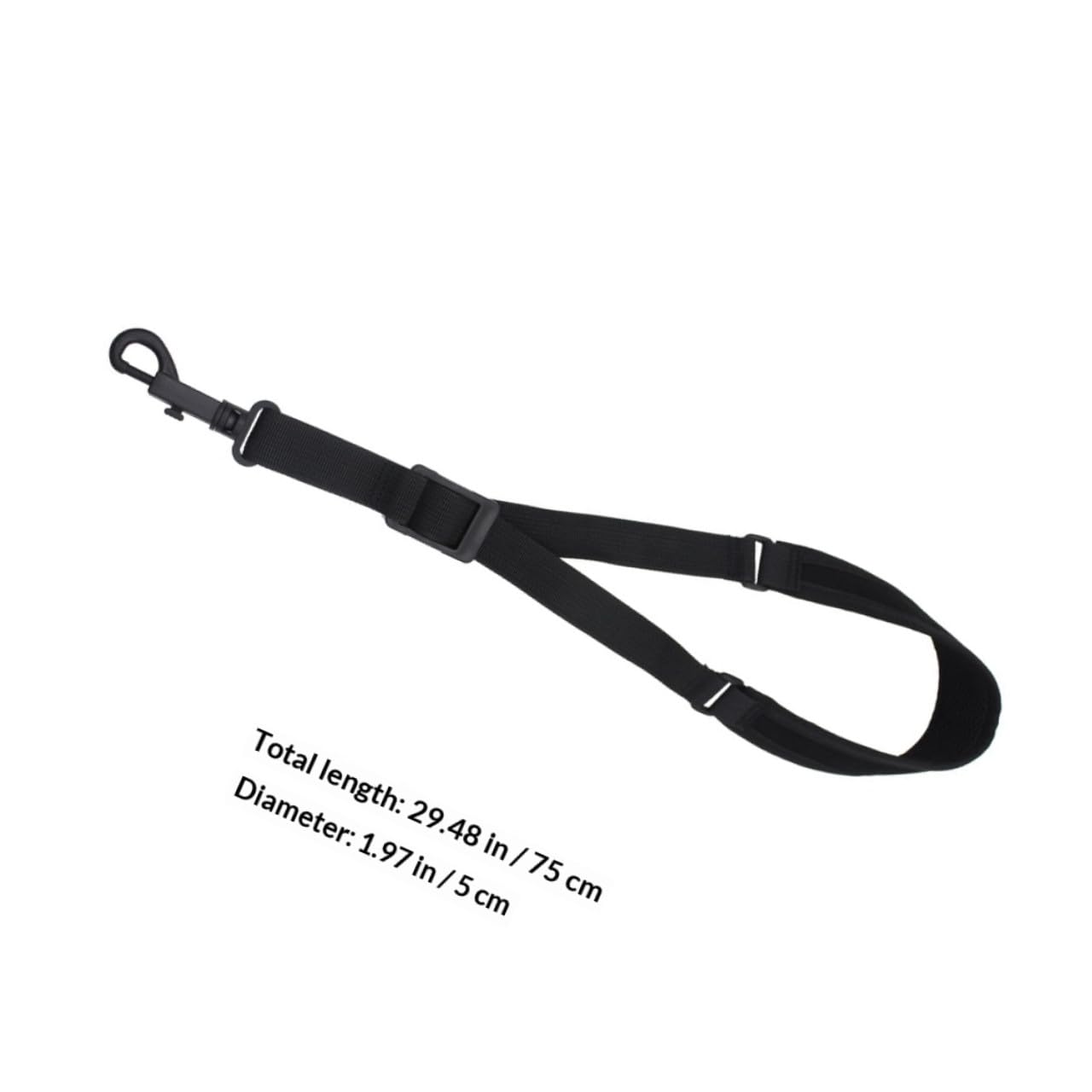 Abaodam Sangle Simple en Coton Noir pour Saxophone Alto et Ténor Sangle de Cou Confortable Accessoire Suspendre pour Instrument de Musique Fournitures pour Saxophones Harnais Pratique
