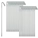 RamPro 40-Piece Tent Garden Stakes Heavy Duty, Galvanized Steel Pegs Rust-Free (9")