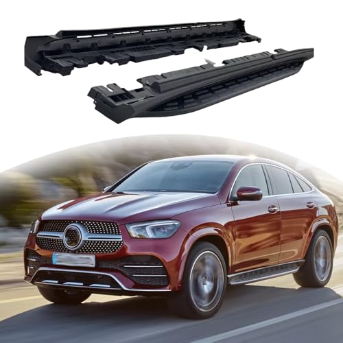 Juego de 2 Estribos Negros para Mercedes Benz GLE Coupe 2020-2026