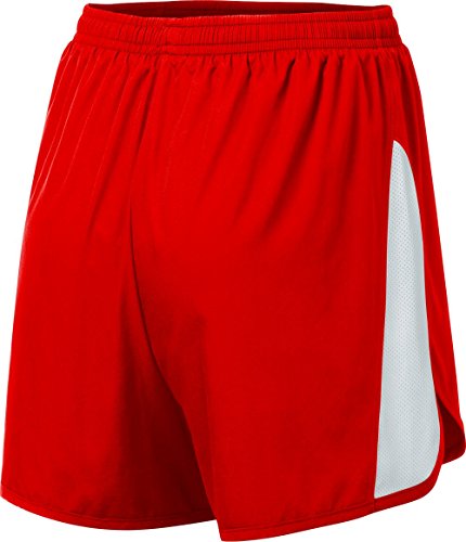 Short ASICS split femme rouge et blanc taille S pour la course à pied - 2