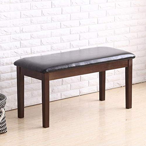 Taburete de mesa de comedor en madera noble y sofá banco tapizado PU 2