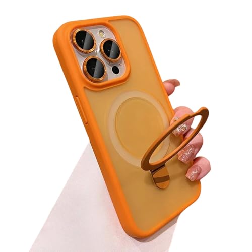 Coque pour iPhone 14 antichoc magnétique compatible chargeur sans fil orange