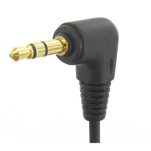 Cable de audio estéreo Jack 3.5mm macho a hembra ángulo derecho 15.24 cm miniatura 4