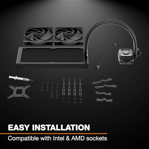 Image of be quiet! Pure Loop 3 280mm All-in-One Water Cooling for Overclocked AMD /Intel Systems, 2X Pure Wings 3 140mm PWM High-Speed Fans, High Static Pressure, Whisper-Quiet PWM Pump
