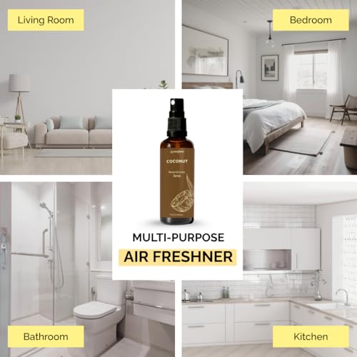 Image of Coconut Air Freshener Spray for Room, Linen & Pillow 100ml by Aromafume