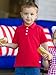 RUGGEDBUTTS Baby/Toddler Boys Short Sleeve Collared Neck Polo Shirt - Red Pique, 6