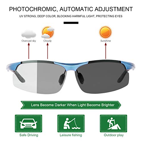 Image of YIMI Men's Semi-Rimless Sunglasses (Pack of 1)