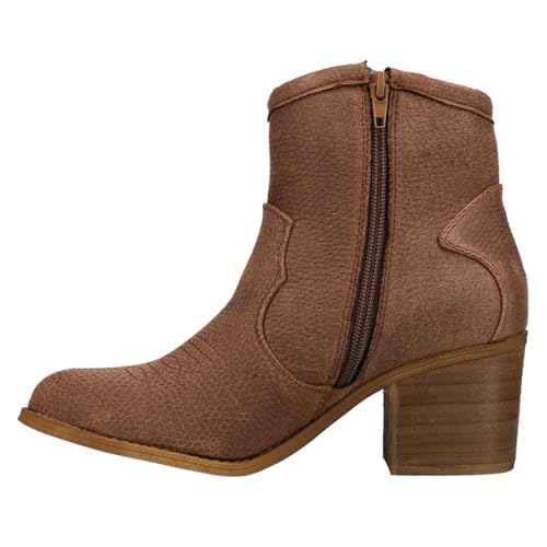 Dirty Laundry Women's Unite Western Boot, Taupe Lizard, 8.53