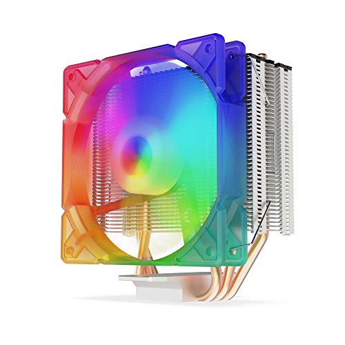SilentiumPC Spartan 4 MAX EVO ARGB CPU Cooler con 120 mm ARGB PWM Fan (250-1600 RPM, TDP 125 W)
