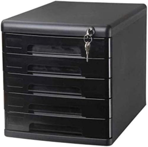 Armadietto da Ufficio con Serratura con 5 cassetti per un'efficiente Gestione e archiviazione degli archivi, Perfetto per soluzioni di archiviazione per la casa e L'Ufficio
