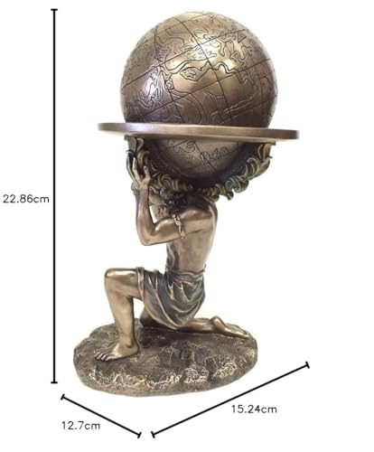 Veronese Design Greek Titan Atlas Carrying the World Statue