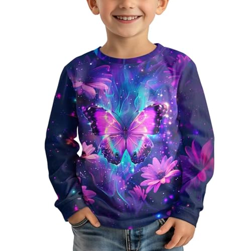 Image of Girls Basic Tee Shirts Outdoor Long Sleeve Shirt Winter Clothes Size 3-16 Top Fall Clothes Gift for Holiday