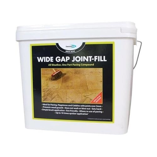 Bond It Wide Gap Paving Pointing Joint Filler Filling Compound Stones Buff All Weather Brush-In Flags Stones Slabs 15kg