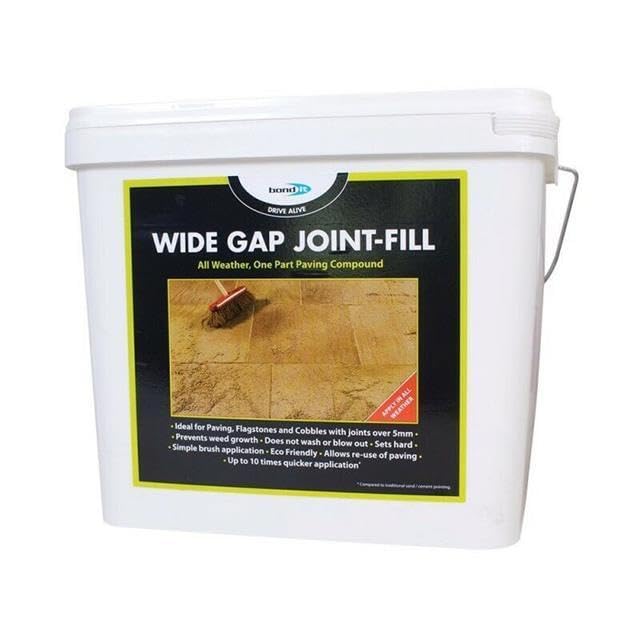 Bond It Wide Gap Paving Pointing Joint Filler Filling Compound Stones Buff All Weather Brush-In Flags Stones Slabs 15kg