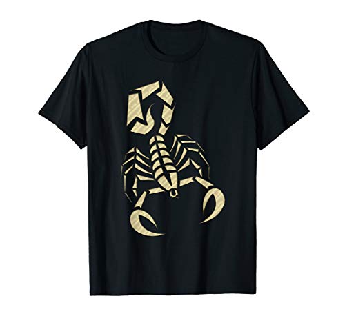 Scorpion Bug Insect Shiny Gold Printed Design