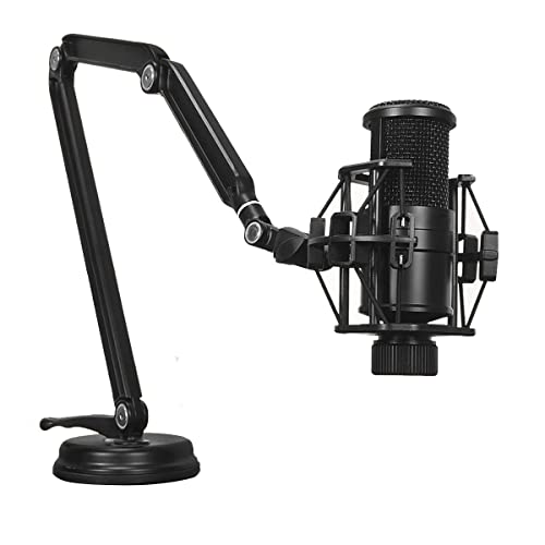 Microphone Boom Arm 360° Rotating Suction Cup Mount Microphone Arm With Multiple Node Microphone Stand Tablet Mount Desk Mic Stand #TOP3