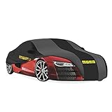 GENERAL: Cubrecoches MOMO de 1 capa; es una funda protectora coche contra rasguños recomendada para coches que duerman en el interior, ya que tiene 1 capa
