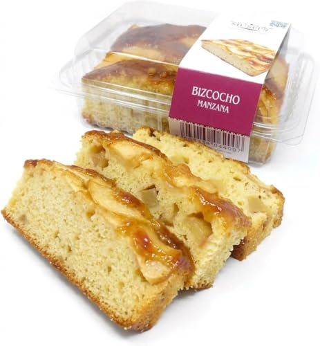 Bizcocho de Manzana - Bizcocho esponjoso y dulce para desayunos y meriendas 400g *Musfi´s*