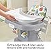 Fisher-Price Baby to Toddler High Chair SpaceSaver Simple Clean Portable Dining Seat & Booster with Washable Deep Tray & Liner, Pearfection