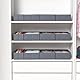 ORLISA 4er Set Schubladen Organizer kompatibel mit PAX Kleiderschrank 100x35 cm, Faltbar Stabil, Robuste Aufbewahrungsboxen für Kleidung, Grau