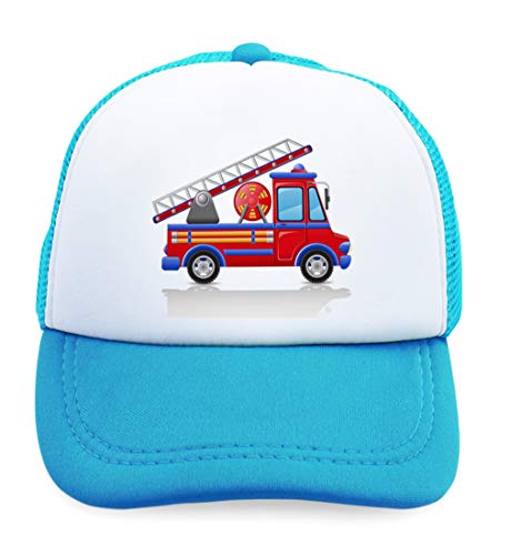 Custom Kids Trucker Hat Fire Car Firetruck Trucks Polyester Boys Caps & Girls