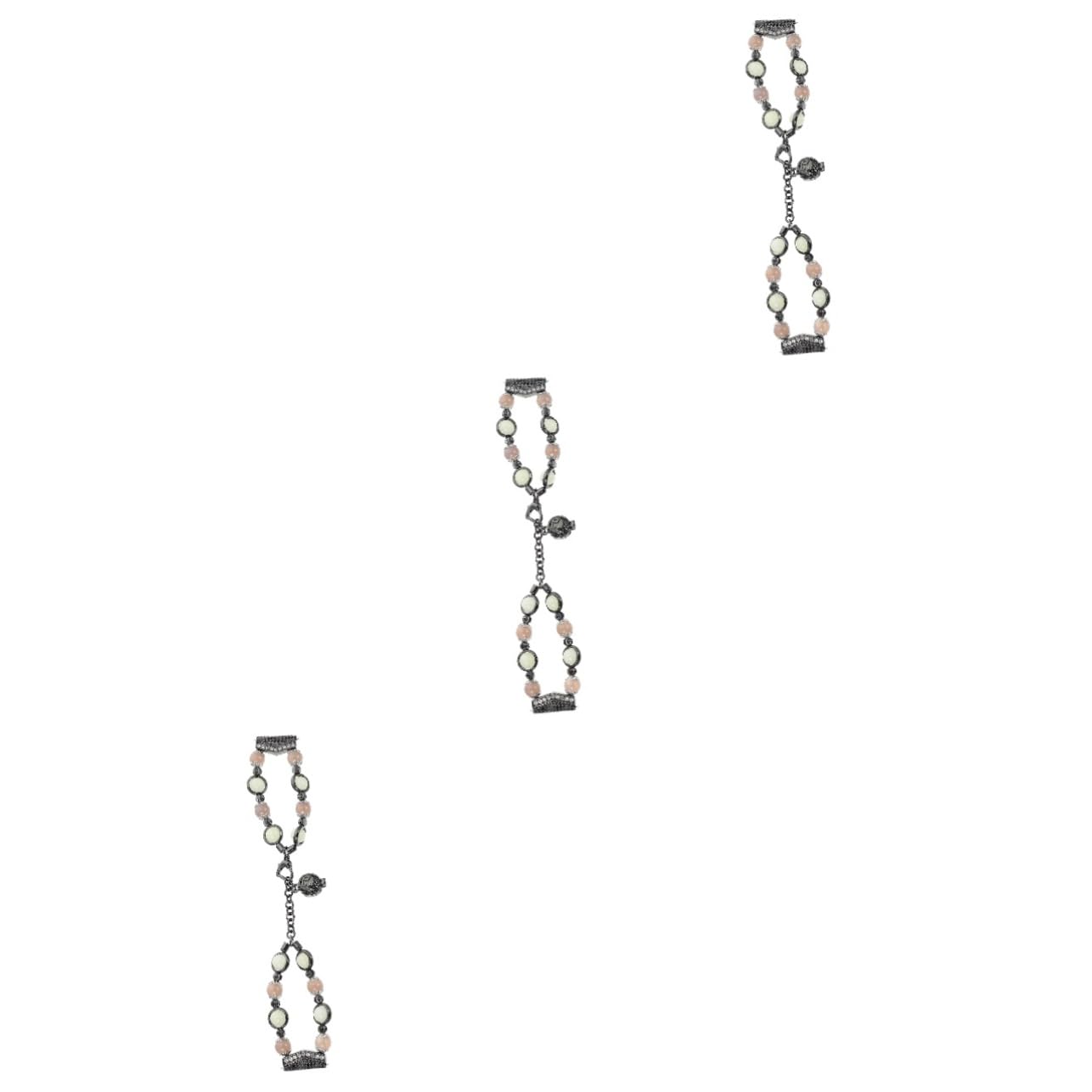 Artibetter 3pièces Bracelet De Montre Perles Élégantes Compatible Avec Watch Et Active Décoratif Et Pratique