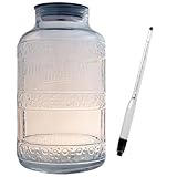 Big Mouth Bubbler EVO 5 Gallon Glass Fermentor with Northern Brewer Herculometer Shatterproof Hydrometer – Homebrewing Equipment Kit