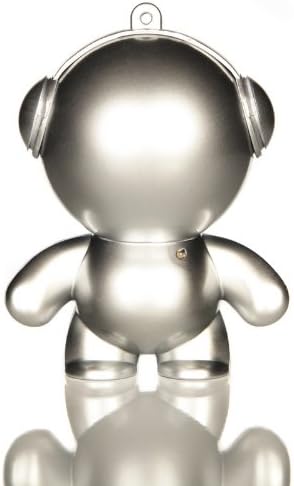Silver Music Monster Robot Speaker - For iPod/iPad/Tablet / MP3 & MP4 Player/Laptop/Desktop PC