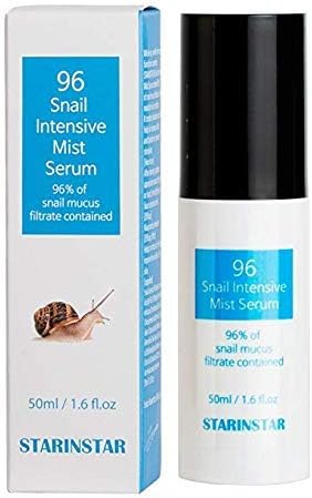 MOYAMOYA Snail Intensive Mist Serum, 96% Snail Mucus Filtrate, containing Hyaluronic acid 100ppm, 50ml