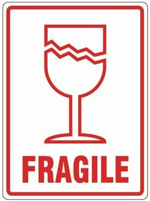 10 x Fragile Label 108mm x 79mm