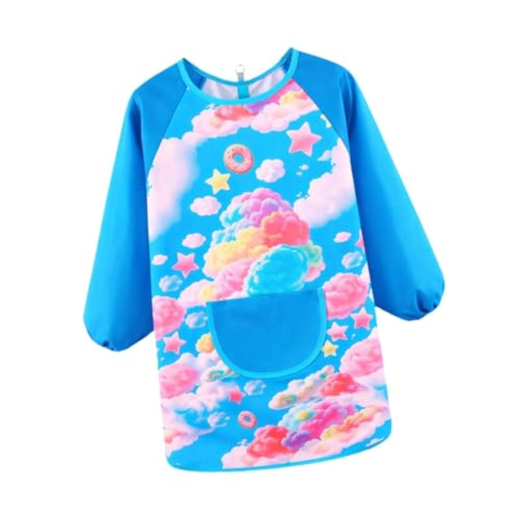 Kids Lightweight Art Smock Bib for Drawing and Cooking