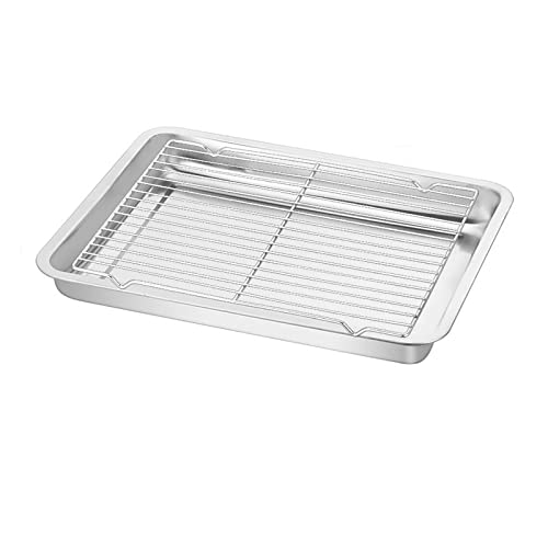 Plaque de cuisson rectangulaire ustensiles de cuisson acier inoxydable avec grille