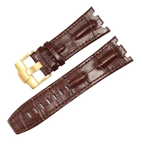 Renueva tu estilo con la correa de cuero de 28mm compatible con la serie AP 15703
