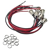 Virello 6Pcs 5.5 x 2.5mm DC-099 Power Jack Cord Socket Threaded DC Female Panel Mount Connector, High Current Adapter for Industrial and DIY Applications