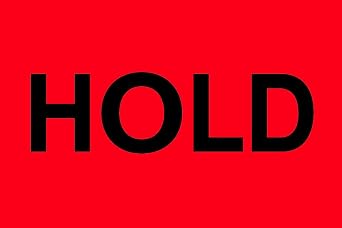 Tape Logic Aviditi Tape Logic Label,#34;Hold", 2 x 3", L x W, Fluorescent Red, Roll of 500 Stickers, for Inventory Control and Warehouse Organization