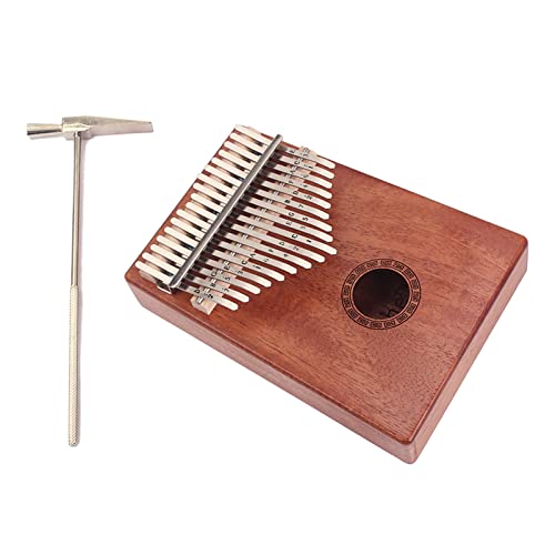 Kalimba 17 touches en bois pour s'exercer partout avec ce piano à pouce