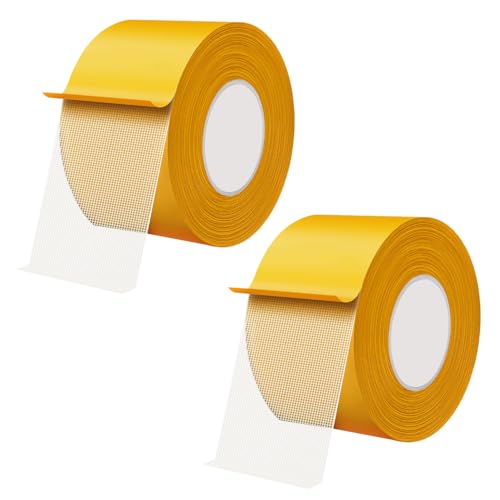 Qrity 2 Rolls Ruban Adhésif Double Face, 50mm x 20m Ruban en Auto-Adhésif, Sans Trace Multifonctionnel pour Moquette, les Sols, les Murs