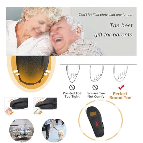 Orthopaedic Diabetic Shoes, Fattening and Widening Warm Winter Thermal Adjustable Diabetic Shoes for Men, Casual Orthotic Plantar Fasciitis, for Swollen Feet and Plantar, Fasciitis3