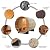 ZONEMEL Indoor and Outdoor Barrel Sauna Room with Porch, Asphalt Shingle Roof, Spruce Wood Steam Sauna with 6KW ETL TOULE Heater, Tempered Glass, Mostly for 6 to 8 People Sauna Bath