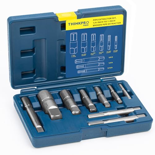 9 Piece Pipe Extractor Set, 1/8 PIPE To 1 Tough Steel