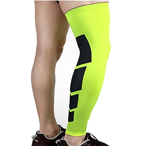 Image of JUST RIDER Calf Compression Sleeve Leg Socks for Shin Pain Relief Swelling Sports Basketball Badminton Running Gym Exercise Cycling, Maternity, Travel, Nurses for Men and Women (Green, X-Large)