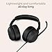 Jabra Evolve2 50 Wired Dual-Ear Headset - Noise Cancelling Headphones, Bluetooth Headset for Work with Noise Cancelling Microphones, Goes with Online Meeting Platforms Like Microsoft Teams, Black