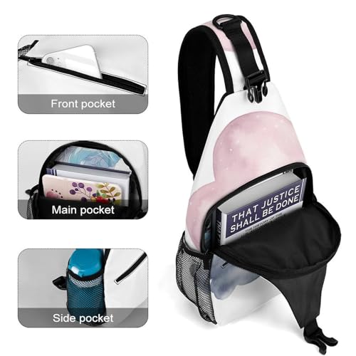 Bolso sling Gray Cloud unisex tamaño 38x20 cm miniatura 4