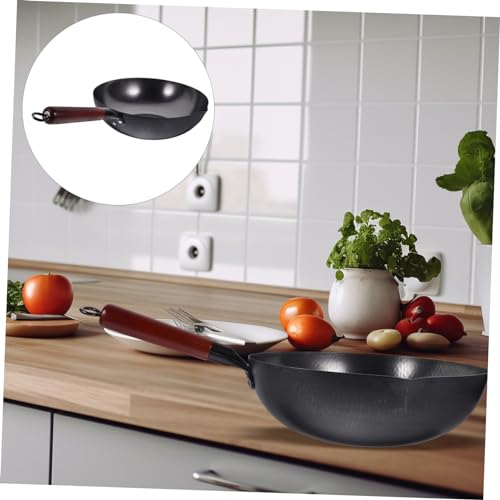 Wok de hierro forjado antiadherente ABOOFAN miniatura 4
