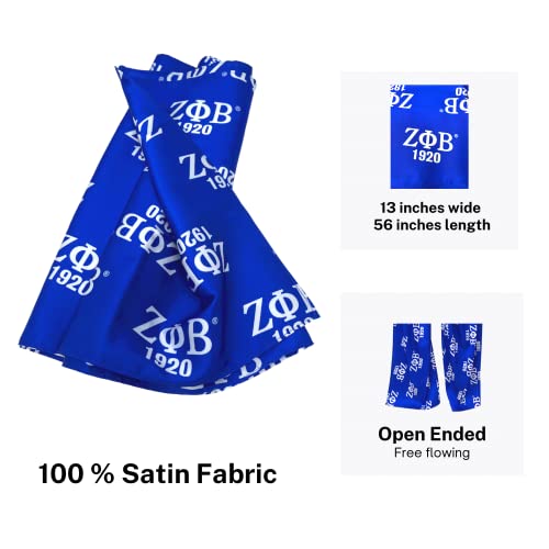 Sorority Paraphernalia Scarf - Lightweight and Comfortable Silk Scarves - 13 in x 56 in Neck Scarf - Sorority Gift Black2