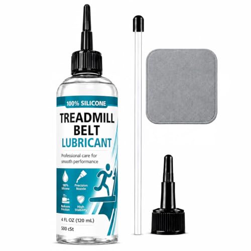 Treadmill Lubricant for Belt, 100% Silicone Oil with Applicator