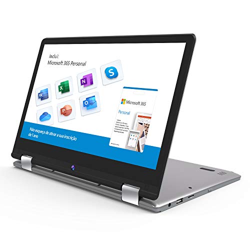 Notebook 2 em 1 Positivo Duo C4128C Intel Celeron 4GB 128GB 11.6