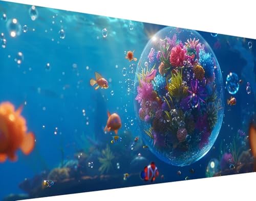 DIY Diamond Painting Adulte Mer Peinture Diamant Fleur Broderie 70x140cm